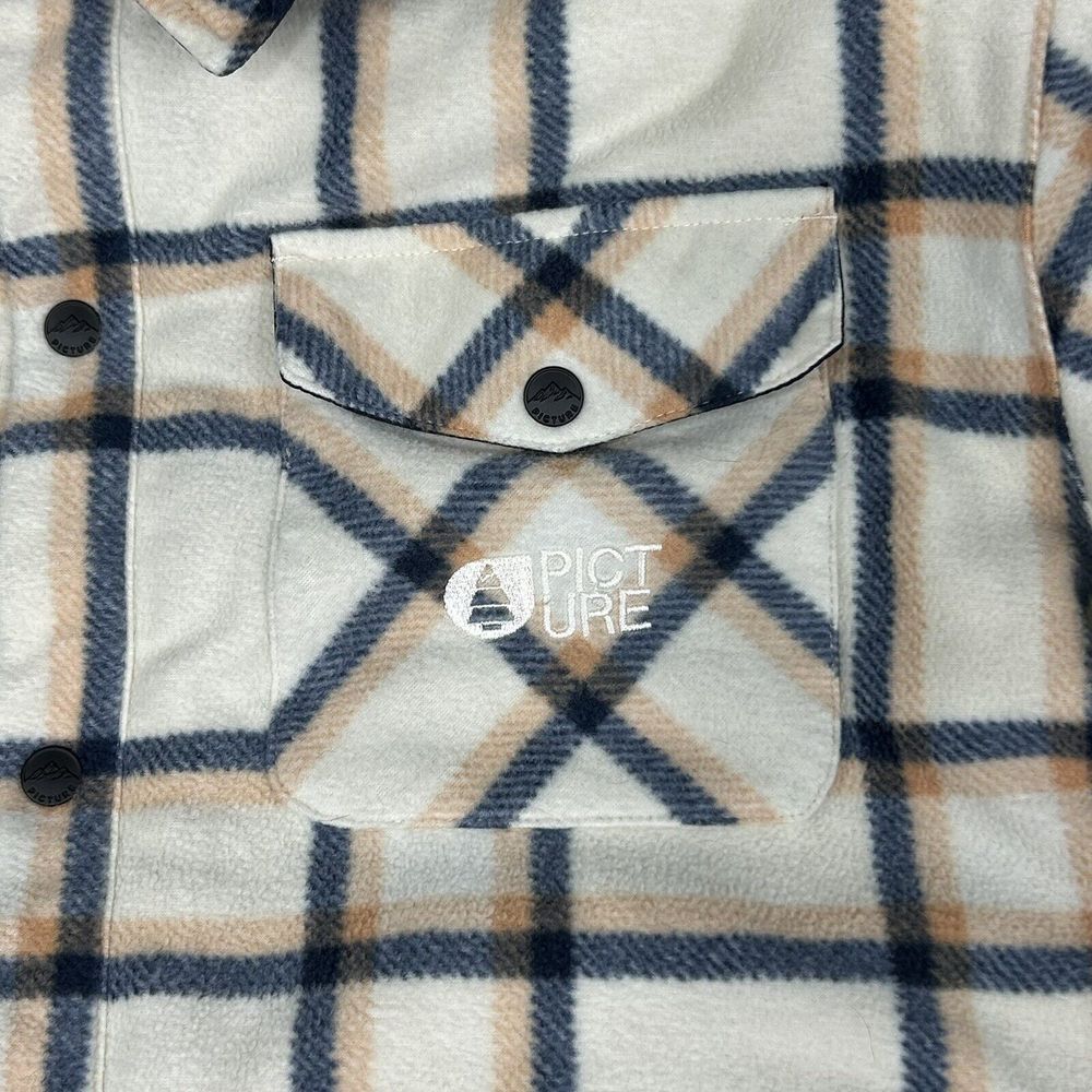 Picture‎ Organic Clothing Womens Medium Plaid Fleece Lined Snap Button Jacket - Picture 4 of 15